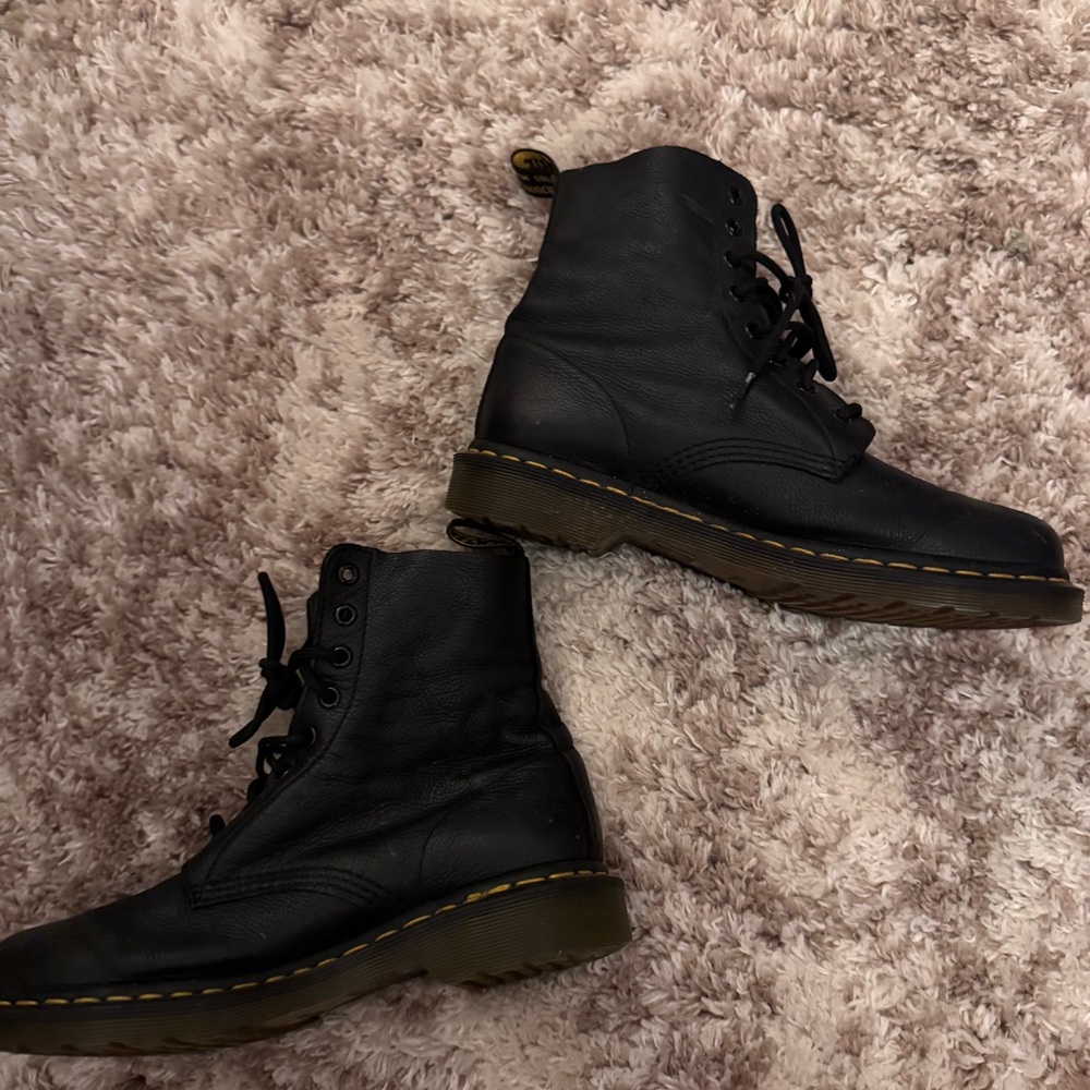 Doc Dr Marten 1460 Pascal Virginia Leather Lace Up Boots - Picture 3 of 6